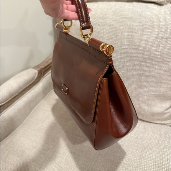 Dolce & Gabbana Brown Leather Satchel - Picture 7 of 10